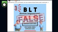 Cek Fakta: Tidak Benar Ini Link Pendaftaran Pencairan BLT Lewat Handphone