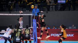 Popsivo sukses menaklukkan Bandung BJB Tandamata dengan skor 3-1 (25-12, 24-26, 25-19, 25-18) dalam pertandingan yang berlangsung di GOR Terpadu A Yani, Pontianak, Minggu (11/1/2026). (Dok. PBVSI)