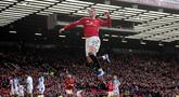 Benjamin Sesko lagi-lagi memberikan gol krusial saat Manchester United menjamu Crystal Palace dalam laga lanjutan Liga Inggris 2025/2026 di Old Trafford, Manchester, Inggris, Minggu (01/03/2026). (AP Photo/PA/Martin Rickett)