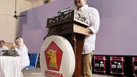 Sekjen Partai Gerindra Ahmad Muzani menghadiri konsolidasi akbar DPD Gerindra Lampung pada Jumat (8/12). (Dok. Istimewa)