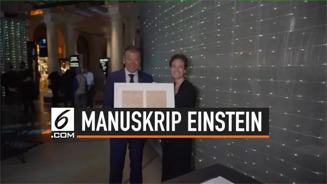VIDEO: Manuskrip Einstein Dihibahkan ke Museum Nobel, Apa Isinya?