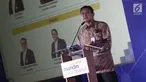 Direktur Utama PT Mandiri Tunas Finance Arya Suprihadi saat Investor Gathering Tahap 1 di Jakarta, Kamis (29/11). Mandiri Tunas Finance menargertkan obligasi Rp 1 triliun melalui Penawaran Umum Berkelanjutan lV. (Liputan6.com/Herman Zakharia)