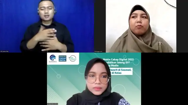 Kalingga Apriliya Bersama dengan Kemenkominfo dan SiberKreasi Gelar Webinar Guru Favorit di Medsos, Favorit di Kelas