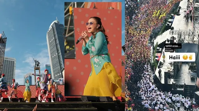 6 Detail Kebaya Rossa yang Memukau saat Manggung di Bundaran HI Jakarta
