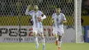 Cetak Hattrick pada laga melawan Ekuador membuat bintang Argentina, Lionel Messi melesat melewati Neymar pada torehan gol di kulifikasi Piala Dunia 2018. Total Messi telah mencetak tujuh gol hinggal laga terakhir zona CONMEBOL. (AP/Fernando Vergara)