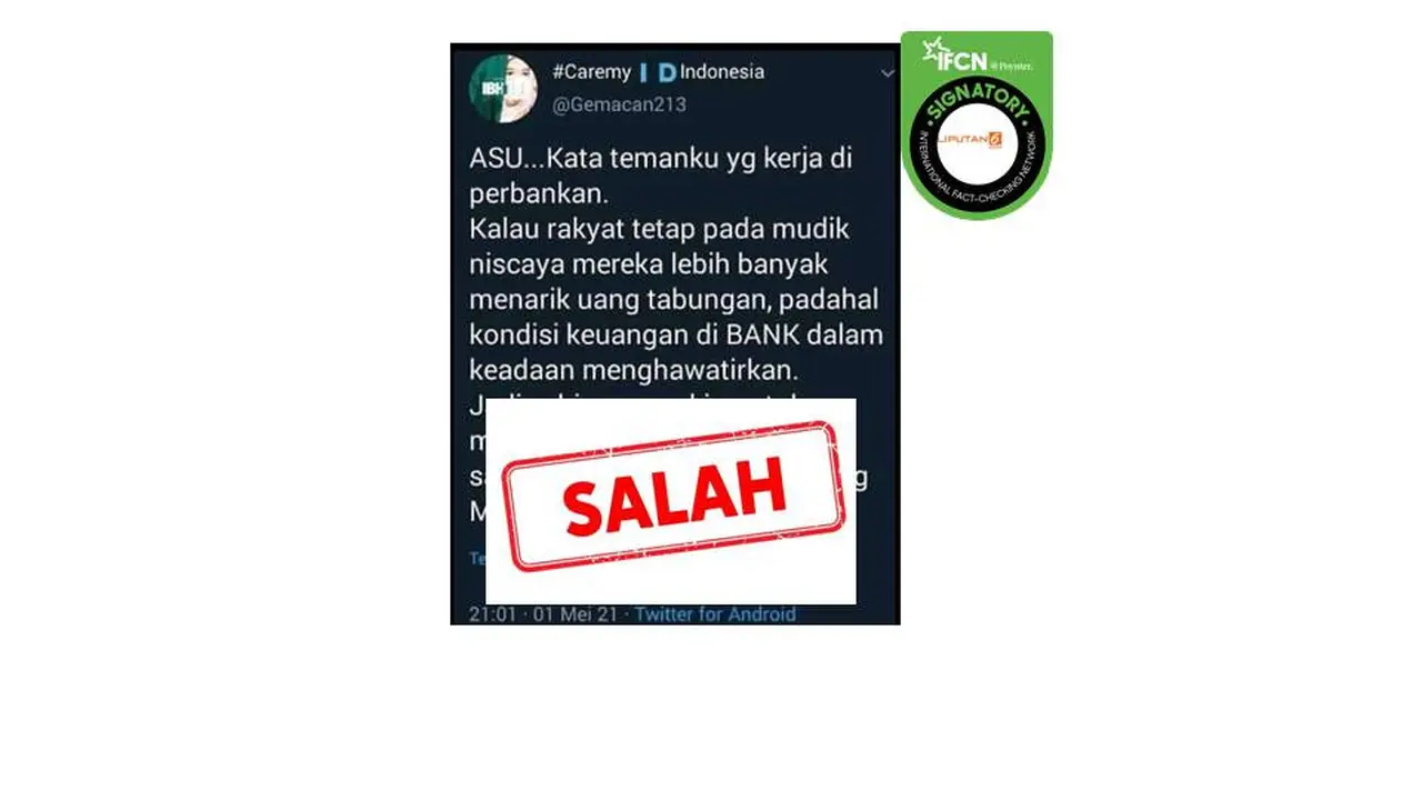 Cek Fakta mudik dilarang