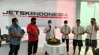 Atlet jetski Indonesia menggelar syukuran usai berprestasi di kejuaraan dunia di Arizona (Ist)