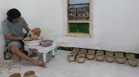 Studio AB Pottery milik Agustinus di Wedomartani, Sleman (Foto/Tyas Titi)