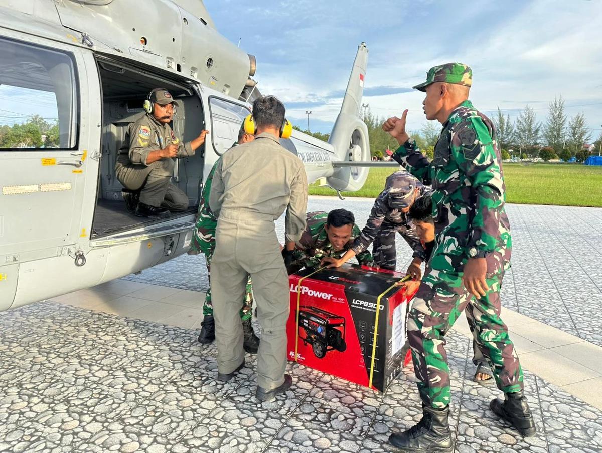 TNI AL Kirim 3 Genset ke RSUD Kabupaten Aceh Timur