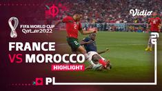 Berita highlights pertandingan semifinal antara Prancis melawan Maroko,Kamis (15/11/22). Prancis menang dengan skor 2-0 dan melaju ke final.