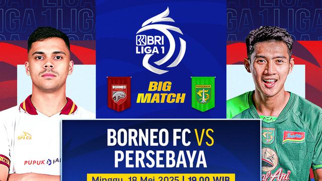 Saksikan! Borneo FC vs Persebaya BRI Liga 1 2024/25 di Vidio