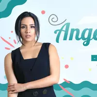 Celeb Bio Angel Pieters. (Stylist: Indah Wulansari, Make up: Bubah Alfian, Foto: Adrian Putra, Desain: Nurman Abdul Hakim/Bintang.com)