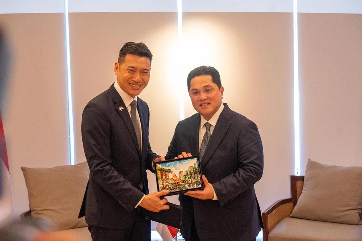 Menpora Erick Thohir saat menandatangani Deklarasi Bali dalam acara SEA Ministerial Meeting On Youth and Sports 2026