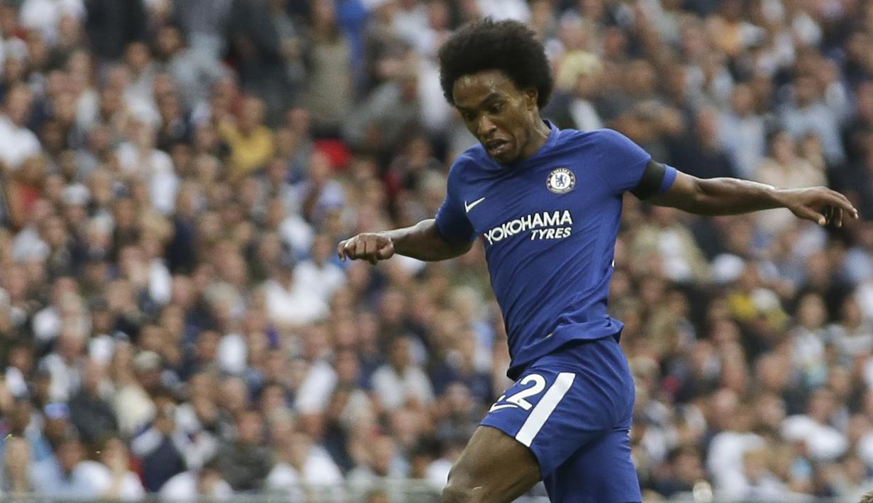 Pemain Chelsea asal Brasil, Willian  (AFP/ Daniel Leal-Olivas)