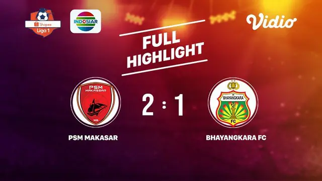 PSM Makassar 2 VS Bhayangkara FC 1 Full Highlight | Shopee Liga 1