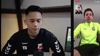 Pemain berdarah Indonesia-Belanda, Dion Markx (kanan) saat diwawancara oleh Yussa Nugraha. (Yussa Nugraha/Youtube)