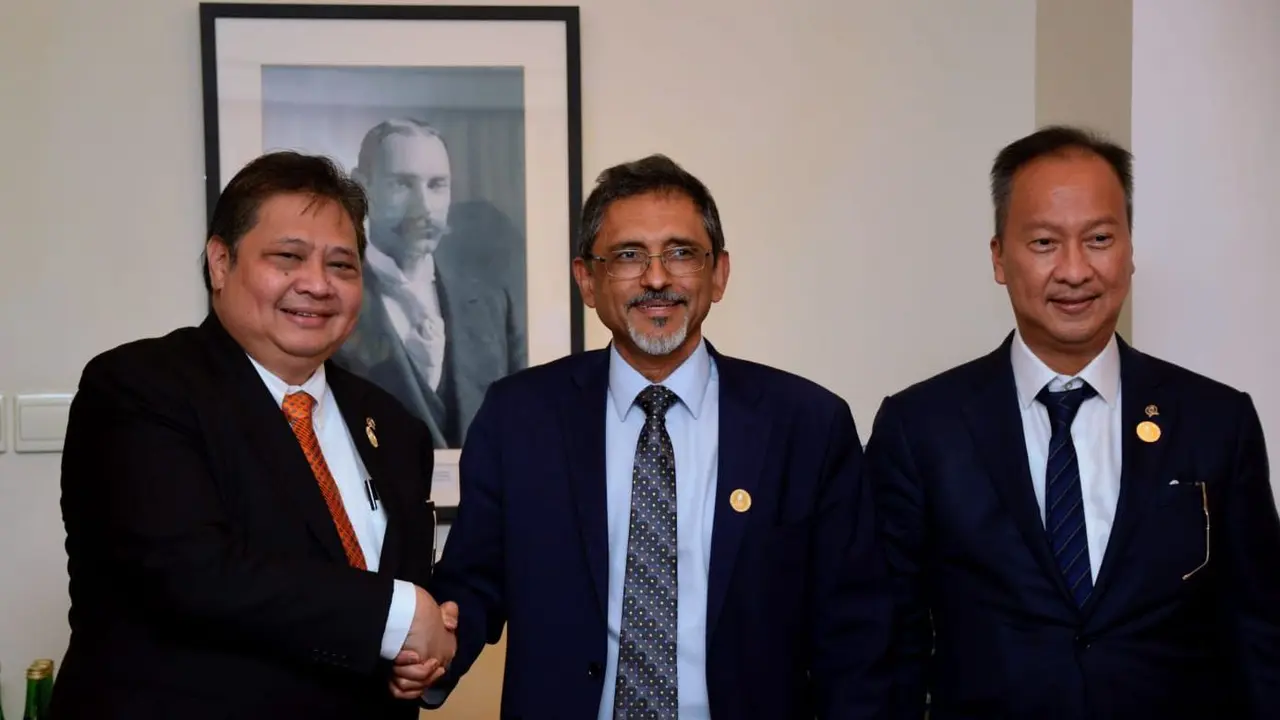 G20 Trade, Industry, and Investment Ministerial Meeting bertemu dengan Minister of Trade, Industry and Competition Afrika Selatan Ebrahim Patel, Jumat (23/9/2022).