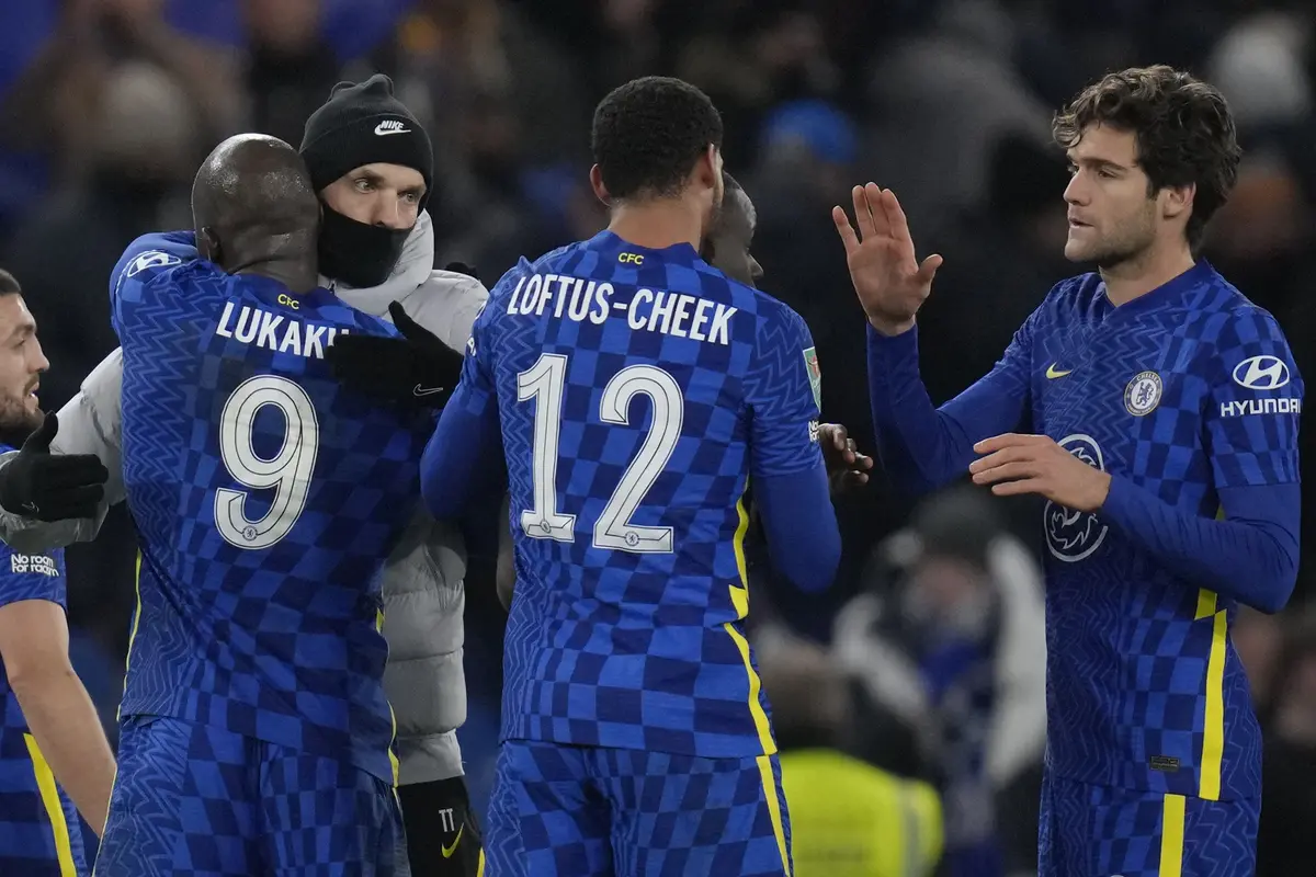 Foto: Tuchel dan Lukaku Kembali Bersatu, Chelsea Segel Sementara Semifinal Carabao Cup 2021