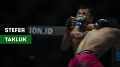 Petarung Mixed Martial Arts (MMA) asal Indonesia, Stefer Rahardian, gagal kalahkan petarung China, Peng Xue Wen pada ajang One Championship, Sabtu (22/9/2018)