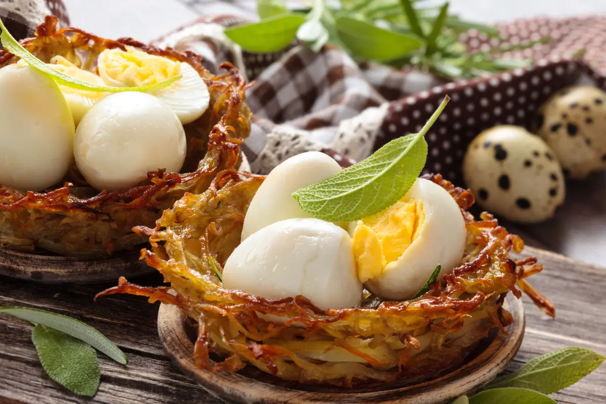 telur puyuh rebus