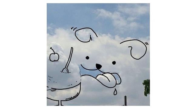 Editan awan (sumber: twitter)