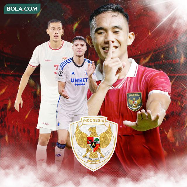 Timnas Indonesia - Kevin Diks, Jay Idzes, dan Rizky Ridho