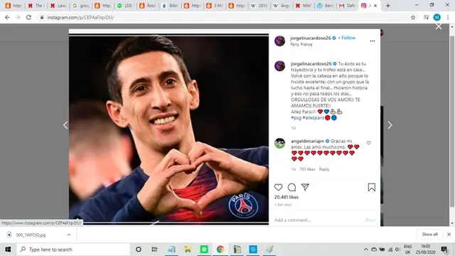 Pemain Paris Saint Germain (PSG), Angel Di Maria