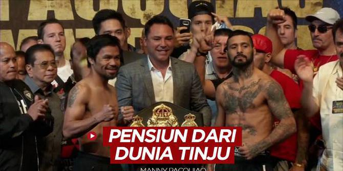 VIDEO: Manny Pacquiao Resmi Pensiun dari Dunia Tinju