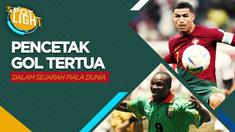 Berita video spotlight kali ini membahas tentang empat pemain pencetak gol tertua di Piala Dunia, salah satunya diantaranya ialah Cristiano Ronaldo.