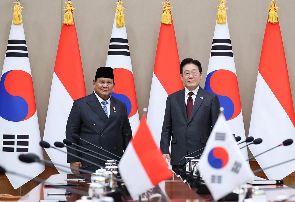 FOTO: Presiden Prabowo Gelar Pertemuan Tingkat Tinggi dengan Presiden Korea Selatan