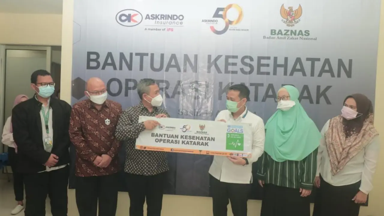 Askrindo dan BAZNAS Gelar Operasi Katarak Gratis Warga Tidak Mampu di Jabodetabek