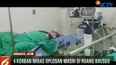 Sejauh ini, masih ada empat orang pasien yang kondisinya kritis dan dirawat di ruang khusus untuk cuci darah.
