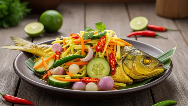 Ilustrasi Resep Bandeng Acar Kuning/Gemini AI