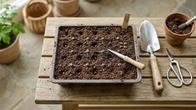 Cara menanam seledri Jepang di wadah kecil untuk kebun dapur