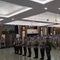 Wakapolri Komjen Agus Andrianto memimpin Upacara Purna Tugas Kontingen Gharba Satgas FPU 4 Minusca di Gedung Rupatama Mabes Polri, Jakarta Selatan (Istimewa)