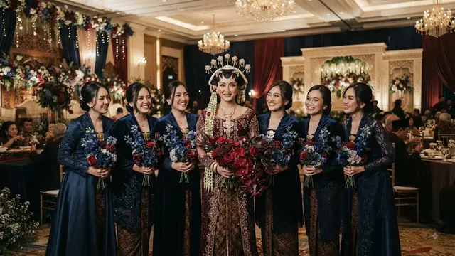 Warna Bridesmaid Navy Blue