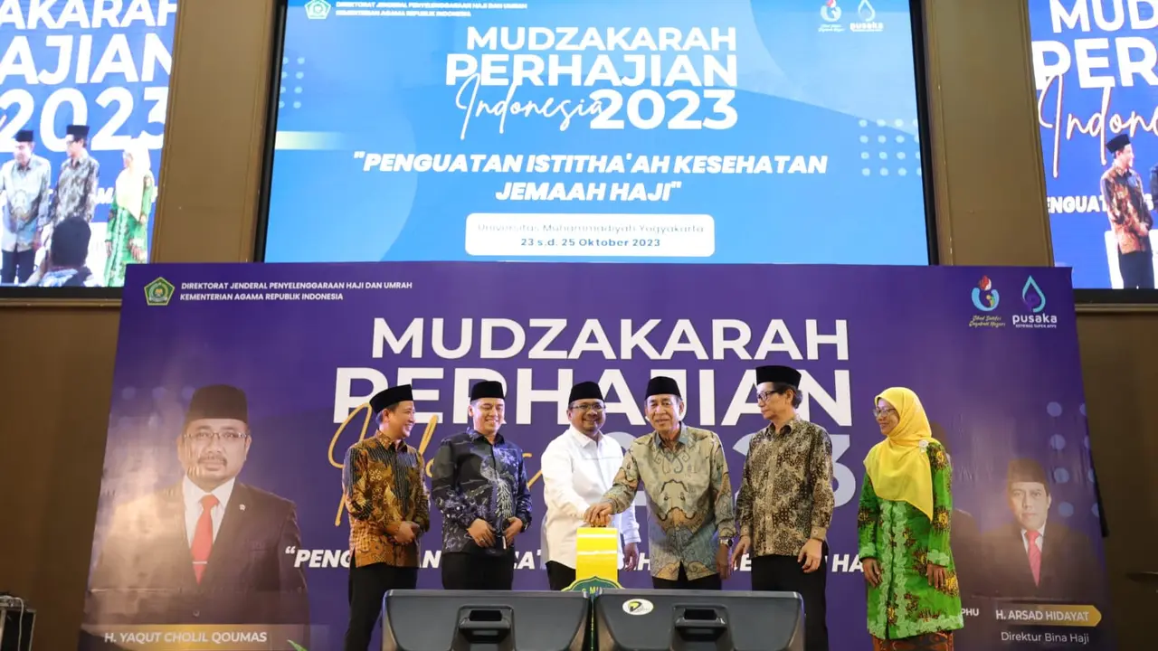 Menteri Agama (Menag) Yaqut Cholil Qoumas membuka Mudzakarah Perhajian yang digelar Direktorat Jenderal Penyelenggaraan Haji dan Umrah menggelar Mudzakarah (Istimewa)