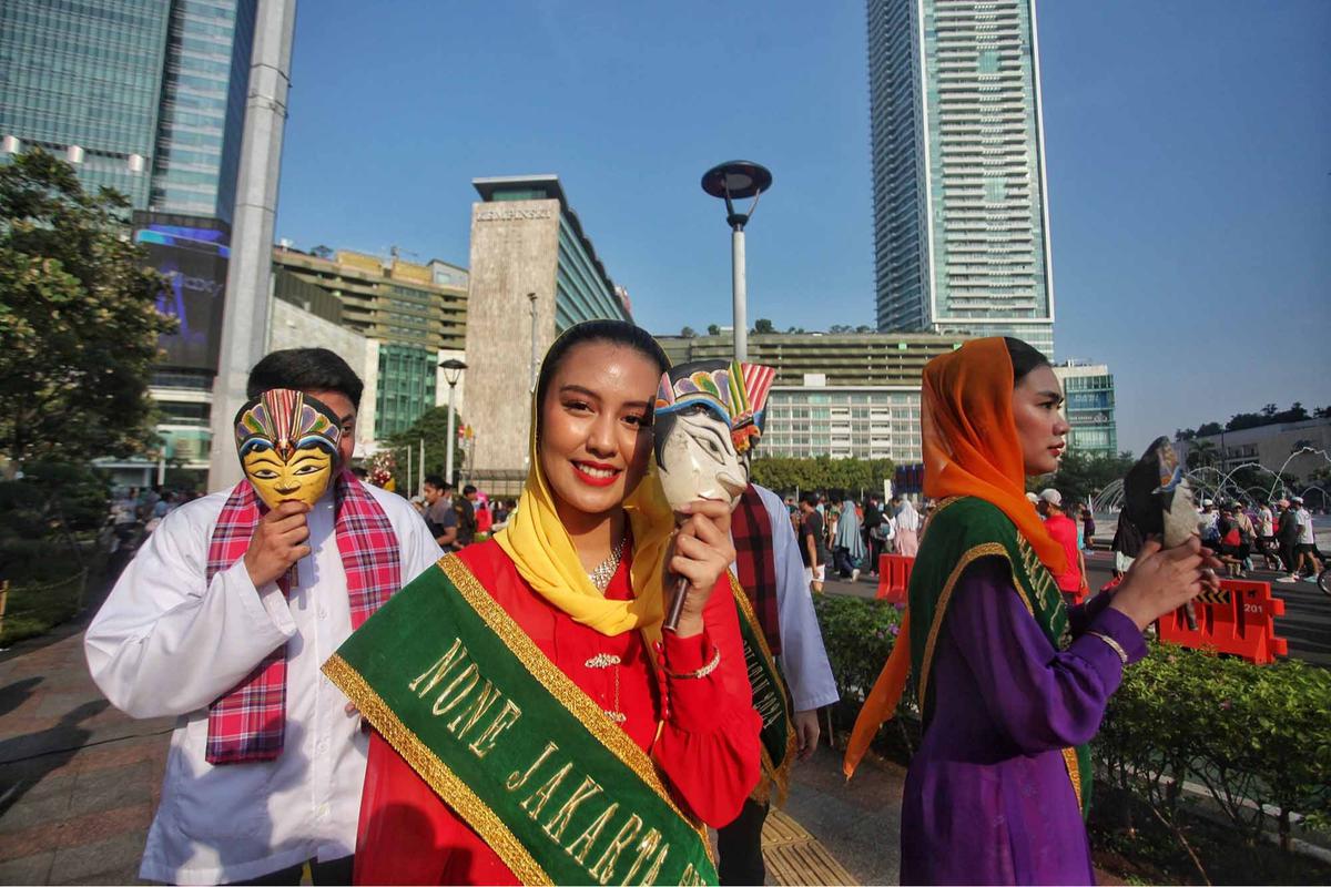 FOTO: Lenggang Jakarta Abang None 2025 di CFD
