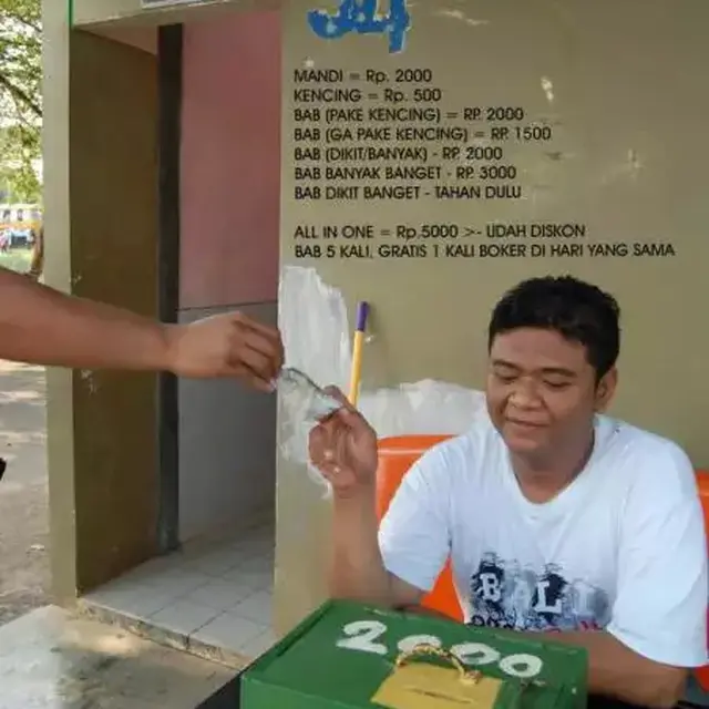 6 Tulisan Tarif di Tempat Umum Ini Nominalnya Nyeleneh, Harus Hitung Dulu