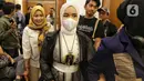 Penyanyi difabel Putri Ariani usai mendeklarasikan Pemilu Ramah Disabilitas, di Jakarta, Kamis (6/7/2023). (Liputan6.com/Angga Yuniar)