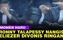 VIDEO: Merinding, Momen Ronny Talapessy Dengar Eliezer Divonis Ringan