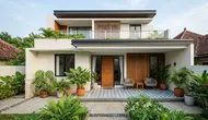 7 Warna Cat untuk Rumah dengan Lantai Teras Bermotif, Bikin Fasad Makin Estetik