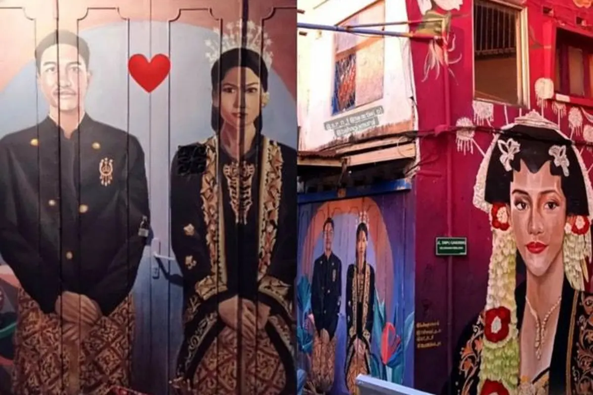 Mural Kaesang dan Erina Gudono
