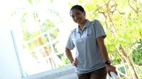Meylani Mamangkey merupakan satu-satunya wasit perempuan Indonesia yang berlisensi Konfederasi Bola Voli Asia (AVC). (Liputan6.com/Helmi Fithriansyah)