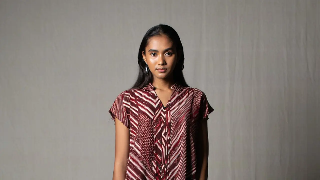 Dress Batik Jumpsuit Motif Kontemporer