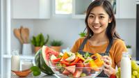 resep salad buah hemat ©Ilustrasi dibuat AI