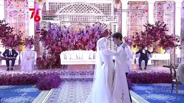 Tasyakuran Pernikahan Lesti dan Rizky Billar. Tangkapan Layar Vidio)