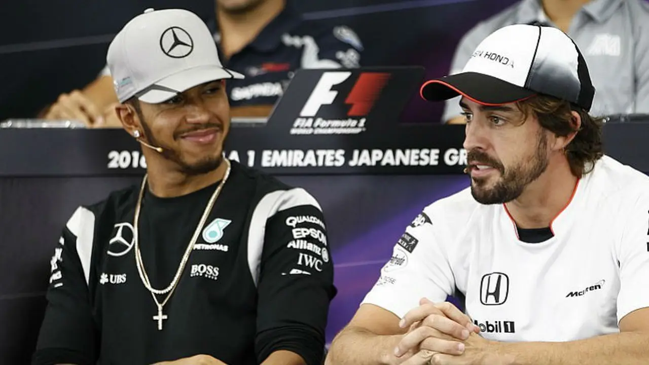 Lewis Hamilton dan Fernando Alonso