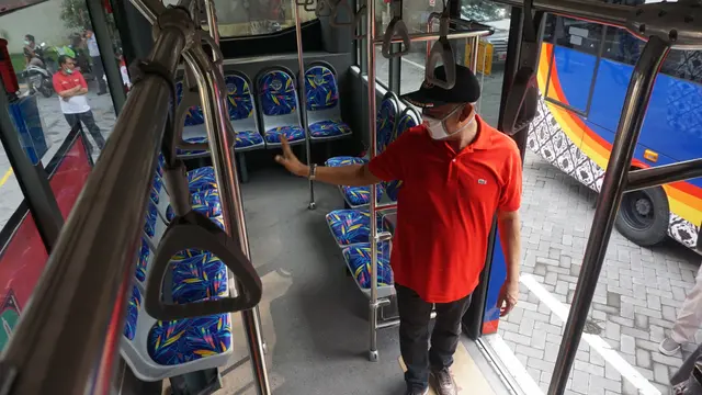 Bus Penjemput Pemudik Karantina