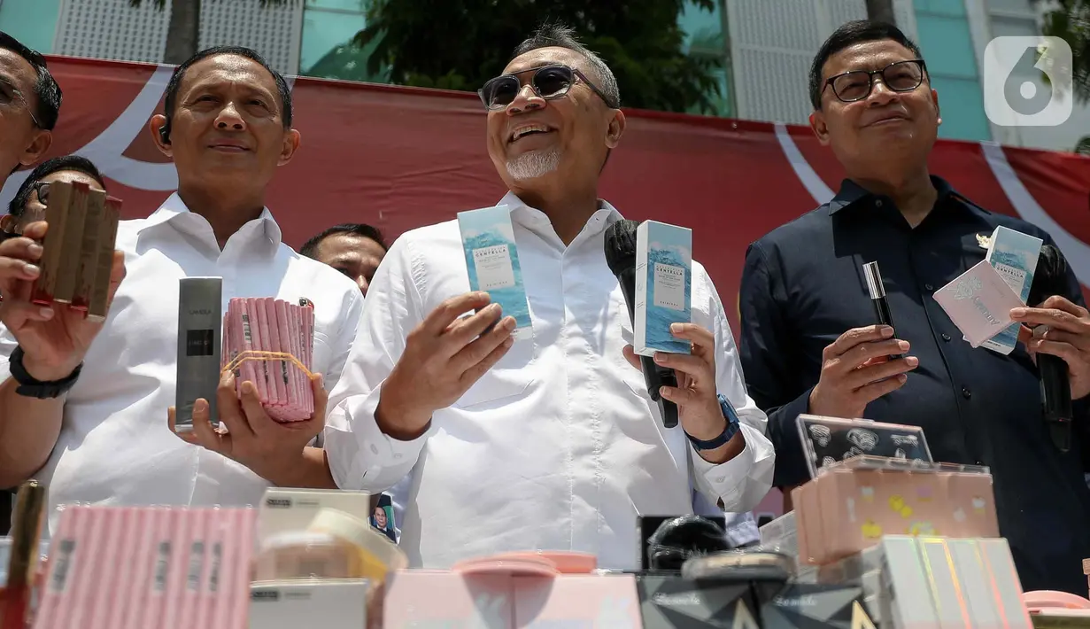 Temuan kosmetik impor ilegal ini berasal dari 23 lokasi di seluruh wilayah Indonesia. (Liputan6.com/Herman Zakharia)